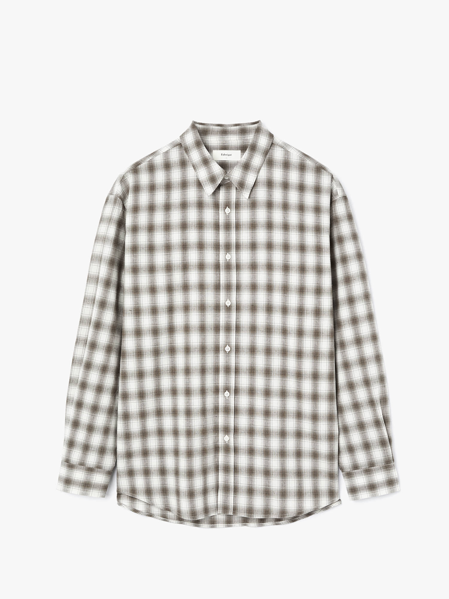 Audrey Ombre Check Shirts (Khaki Brown)