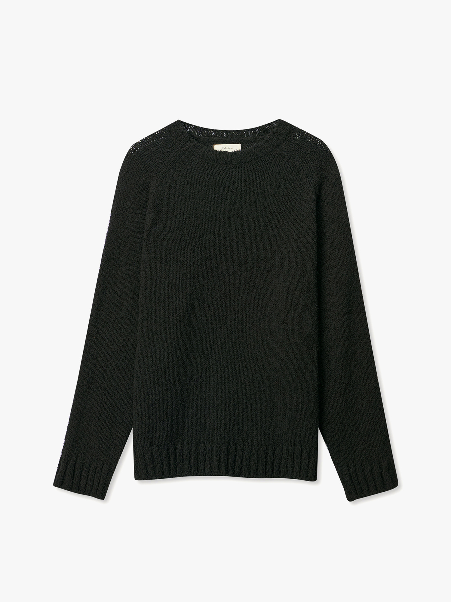 Tail Round Over-Fit Knit (Black)