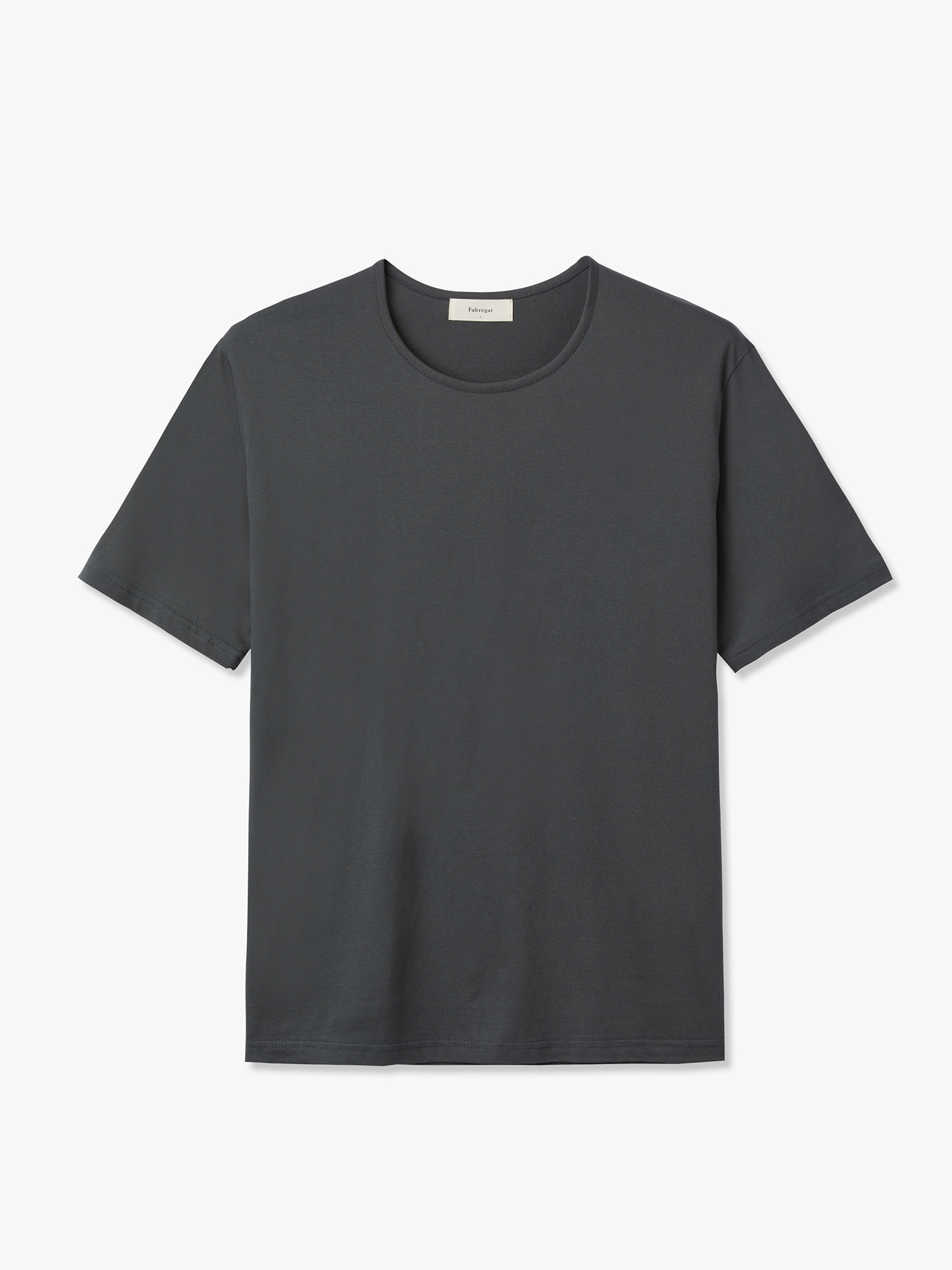 U-Neck Sapphire Silket T-Shirts (Chacoal)