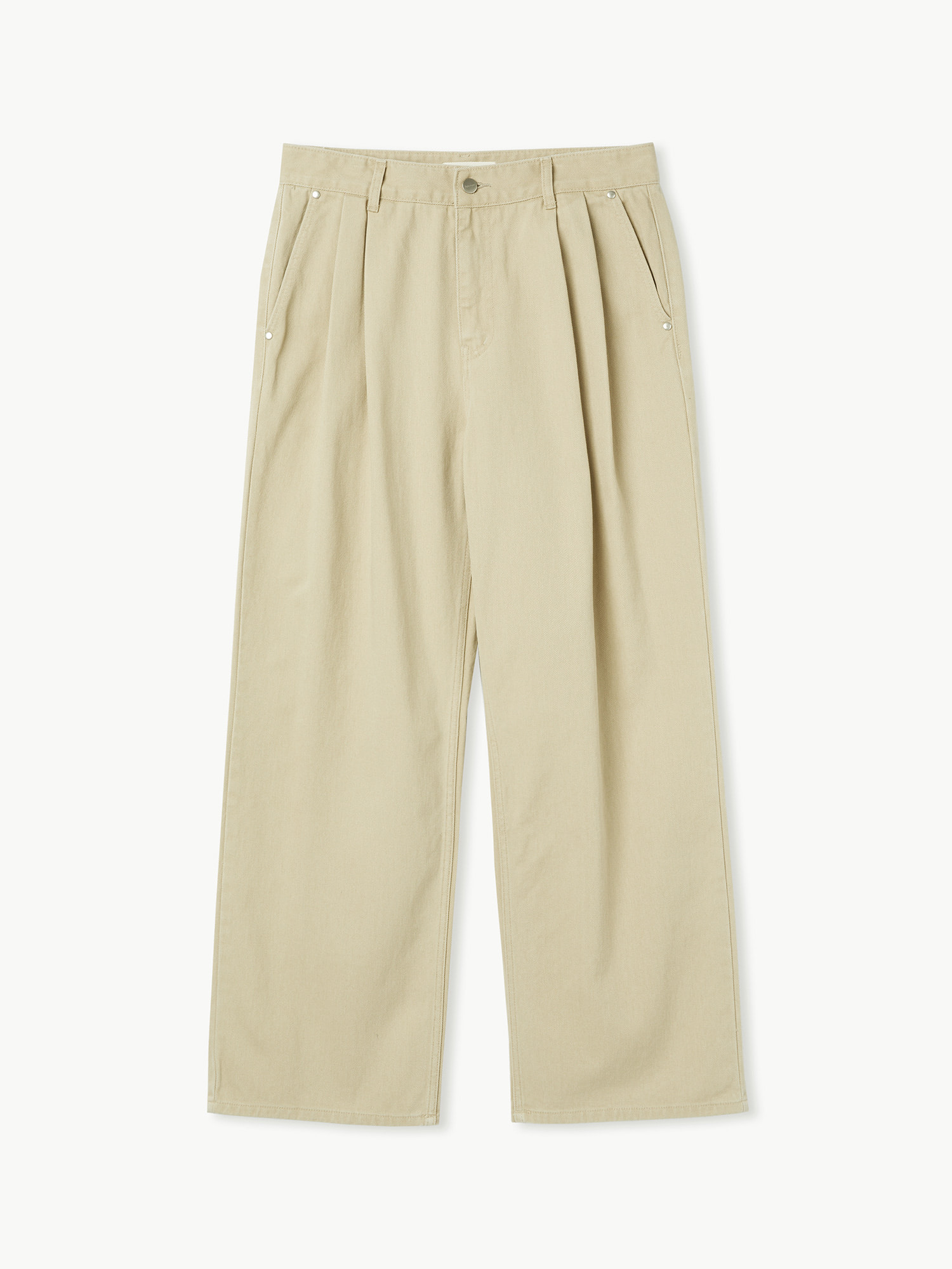 French Two Tuck Chino Pants (Classic Beige)
