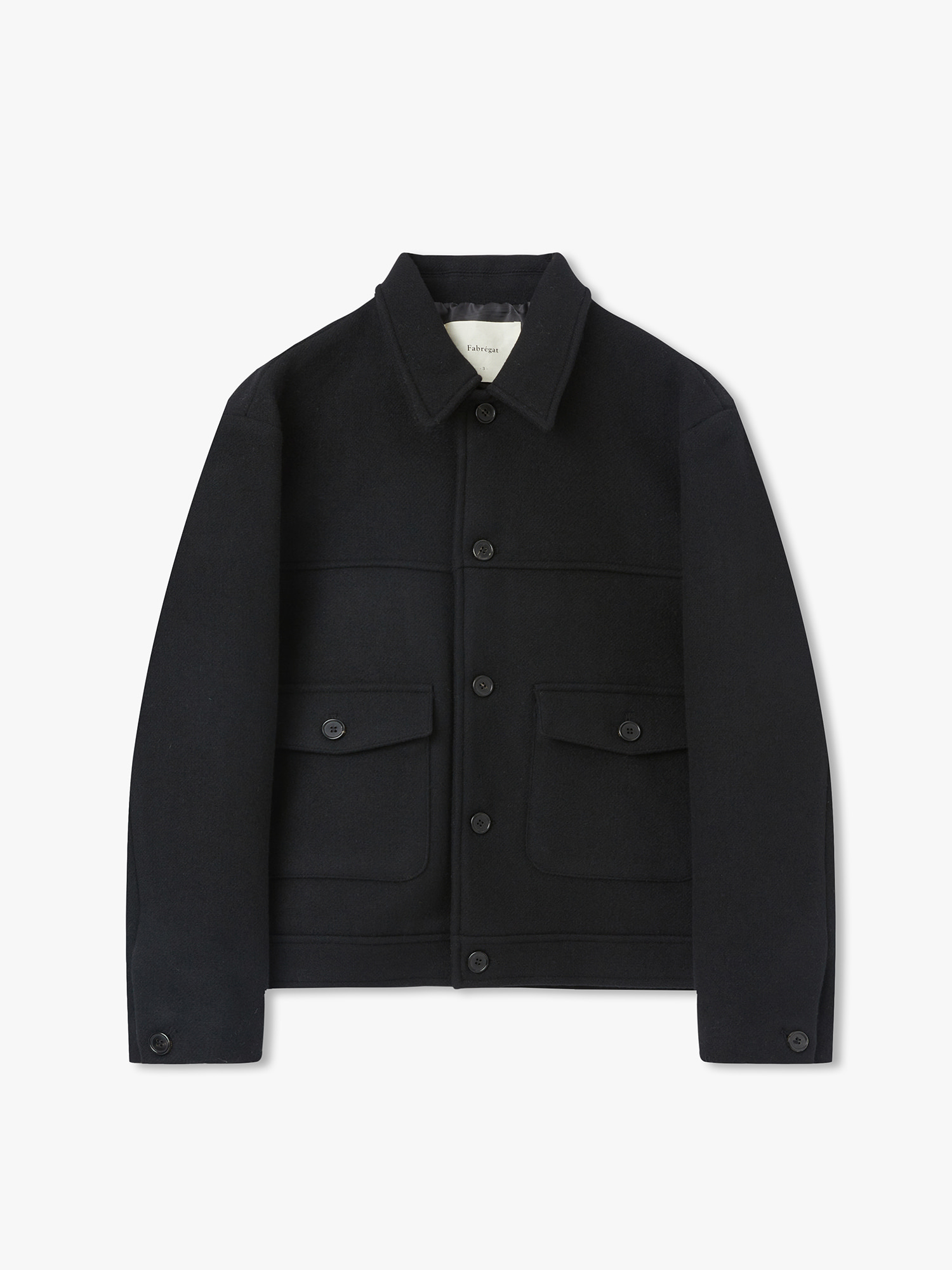 Brighten Wool Out Pocket Jacket (Black)